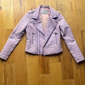 NWOT AFTF Luxury Pink Faux Leather Jacket